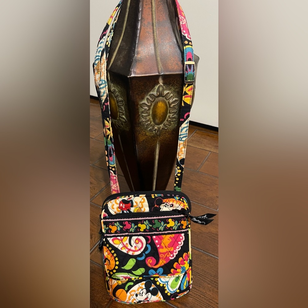 Disney Vera Bradley Midnight Mickey Hipster Bag Crossbody Purse (Small)